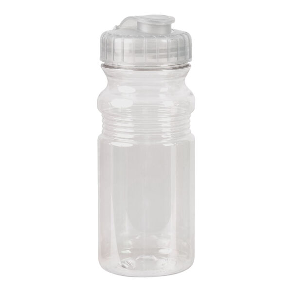 USA Made 20oz Translucent Sport Water Bottle With Snap Cap Thumbnail