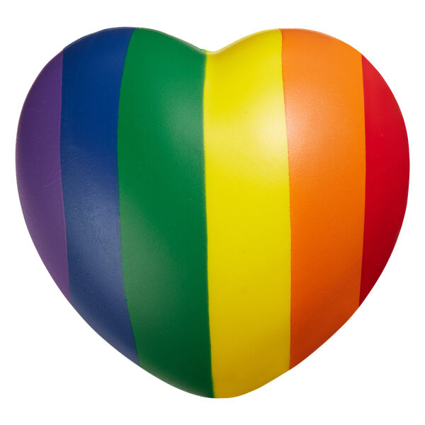 b.free Rainbow Pride Heart Shape Stress Ball Thumbnail