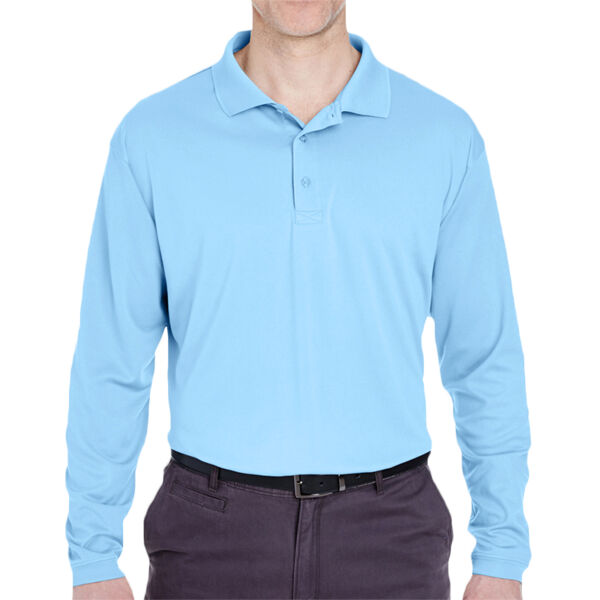 Men's Cool & Dry Sport Long Sleeve Polo Thumbnail