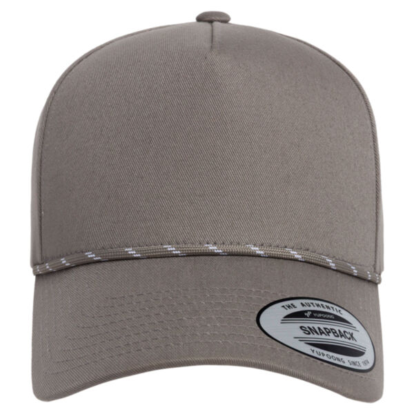 Retro Cotton Blend Five-Panel Rope Cap Thumbnail
