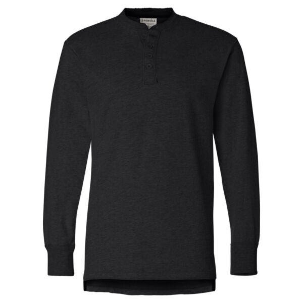 Men's Vintage Brushed Jersey Henley Thumbnail