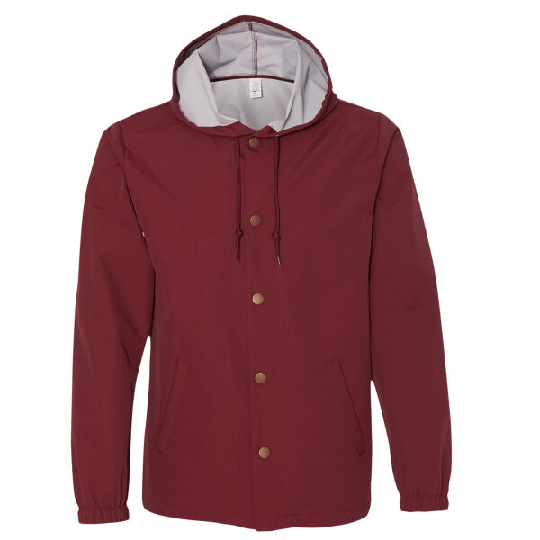 Men's Water-Resistant Hooded Windbreaker Thumbnail