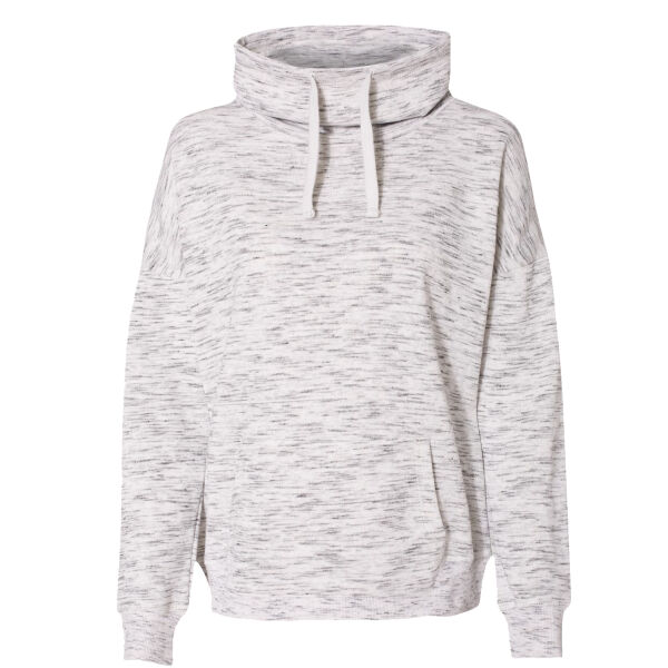 Women’s Mélange Fleece Cowl Neck Sweatshirt Thumbnail