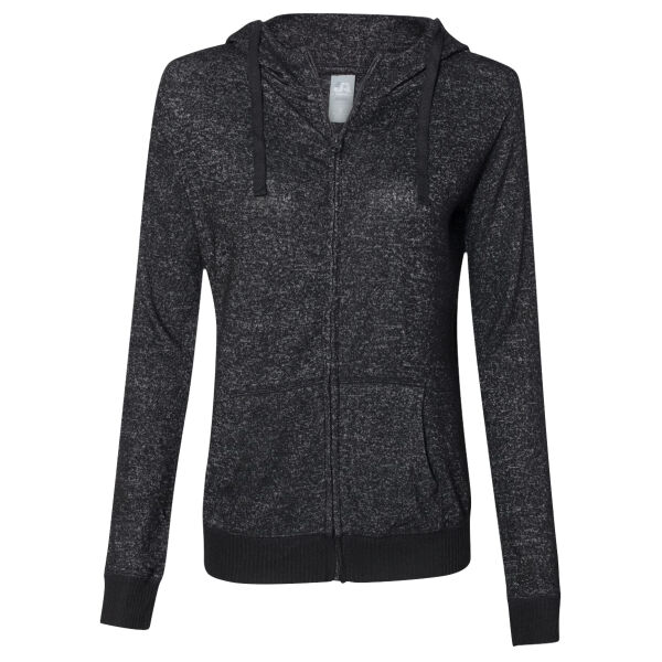 Women’s Cozy Jersey Hooded Full-Zip Thumbnail