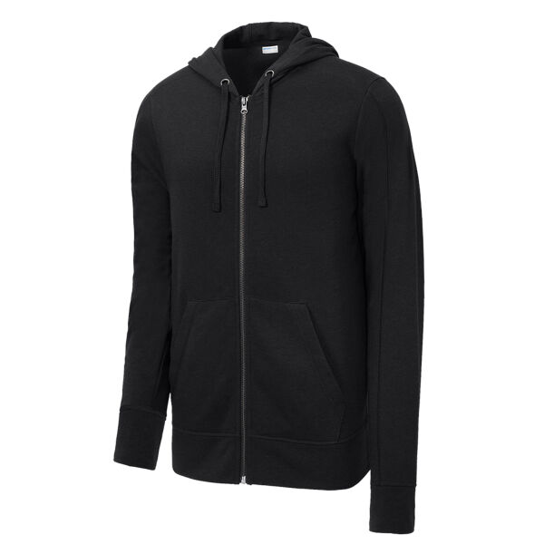 PosiCharge ® Tri Blend Wicking Fleece Full Zip Hooded Jacket Thumbnail