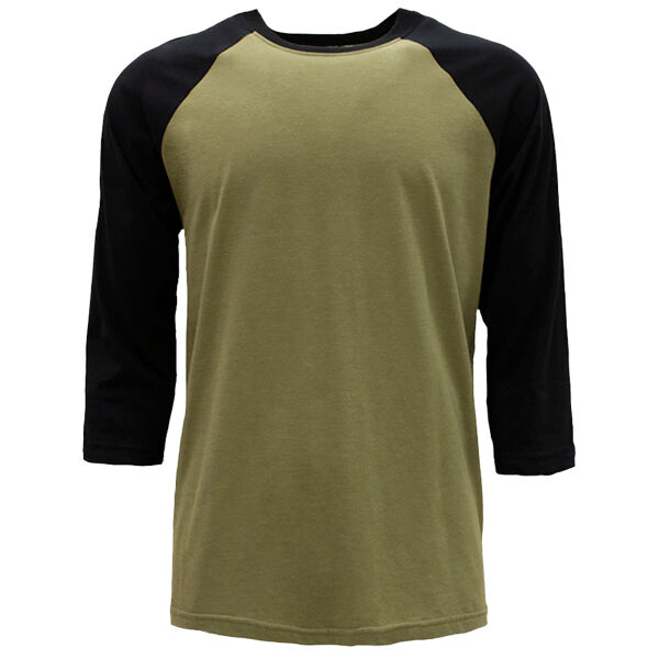 Unisex CVC Three-Quarter Sleeve Raglan T-Shirt Thumbnail