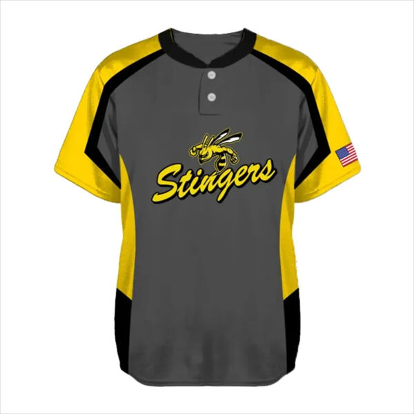 Sublimated Two-Buttoned Baseball Jersey Thumbnail