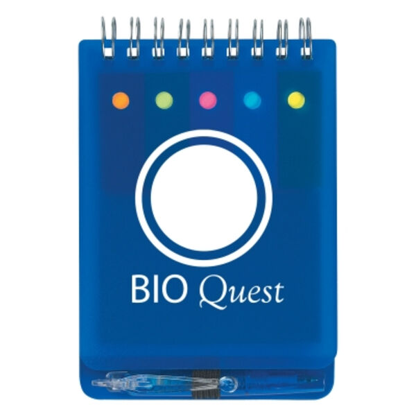 Spiral Jotter With Sticky Notes, Flags & Pen Thumbnail