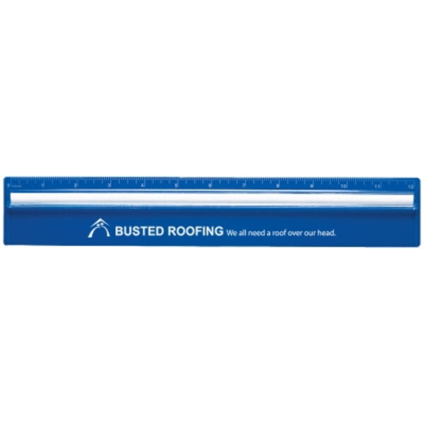 Plastic 12" Ruler With Magnifying Glass Thumbnail