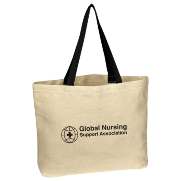 Natural 10 Oz. Cotton Canvas Tote Bag Thumbnail