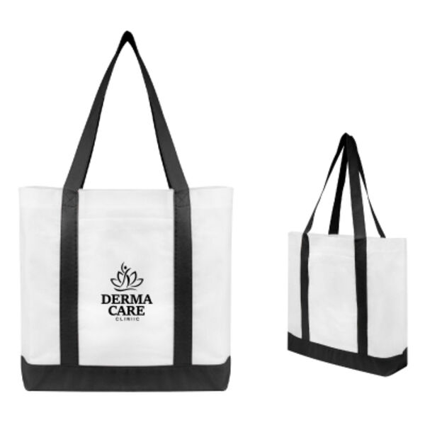 Non-Woven Tote Bag With Trim Colors Thumbnail