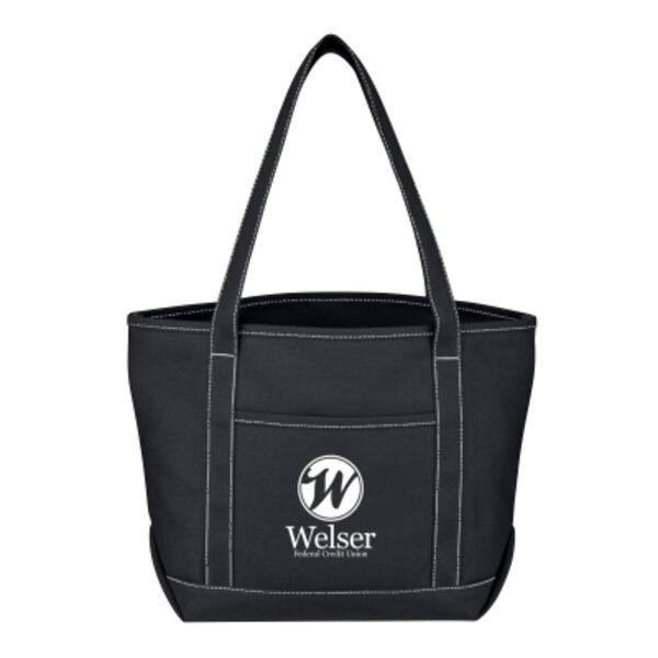 Medium 24 Oz. Cotton Canvas Yacht Tote Bag Thumbnail