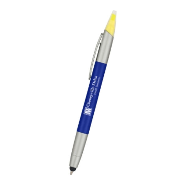 3-In-1 Pen With Highlighter and Stylus Thumbnail