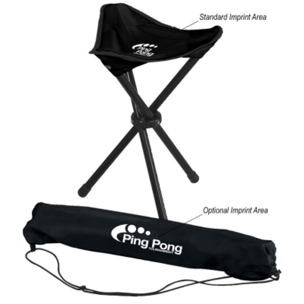 Folding Tripod Stool With Carrying Bag Thumbnail