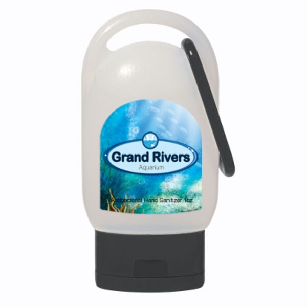 1 Oz. Hand Sanitizer With Carabiner Thumbnail