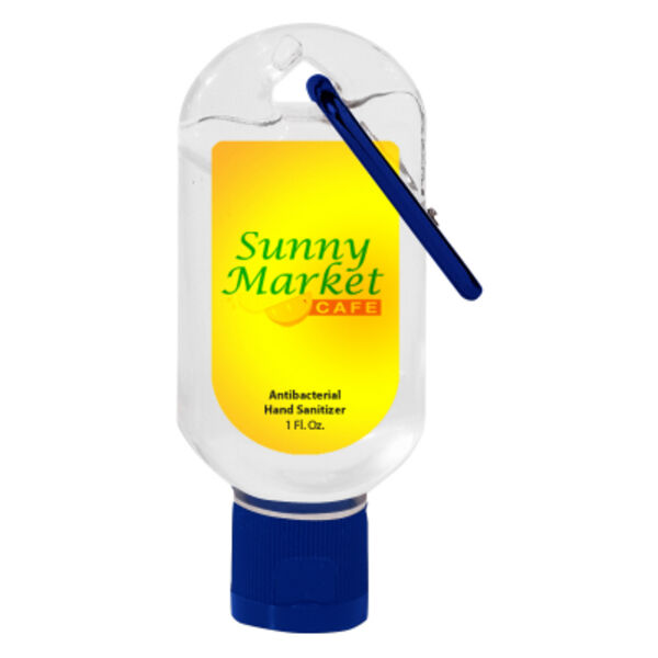 1 Oz. Hand Sanitizer With Carabiner Thumbnail