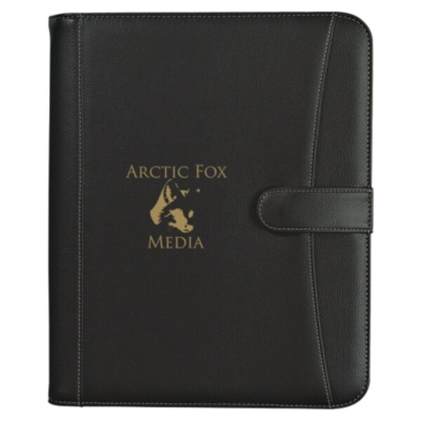 Pebble Grain Zippered Portfolio With Calculator Thumbnail