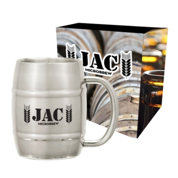 14 Oz. Moscow Mule Barrel Mug with Custom Box Thumbnail