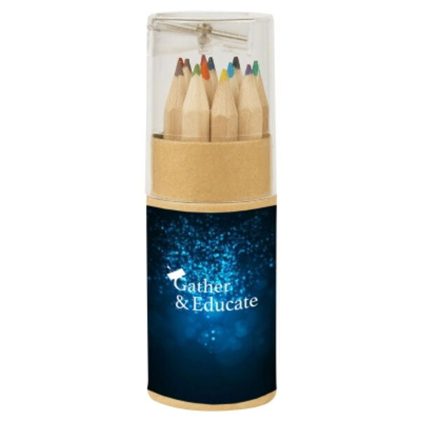 12-Piece Colored Pencil Set In Tube With Sharpener Thumbnail