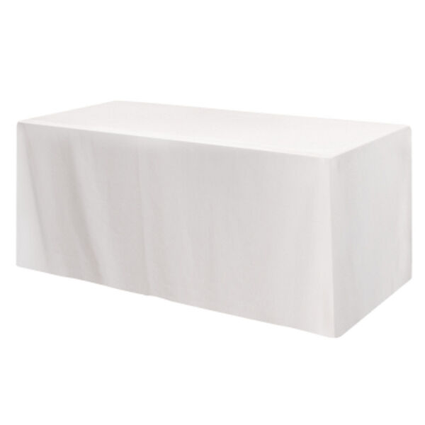 Fitted Poly/Cotton 4-sided Table Cover - fits 6' standard table Thumbnail