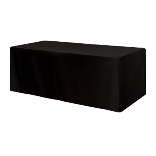 Fitted Poly/Cotton 3-sided Table Cover - fits 8' standard table Thumbnail