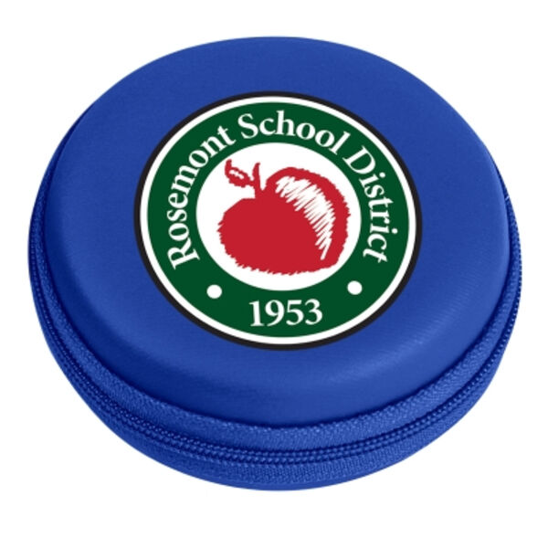 Round Zippered Electronics Travel Case Thumbnail
