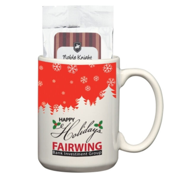 15 Oz. Full Color Mug with Two Packs of Hot Cocoa Thumbnail