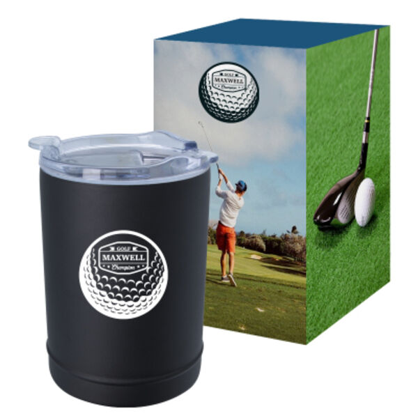 2-In-1 Copper Insulated Beverage Holder And Tumbler With Custom Box Thumbnail