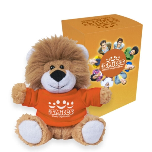 6" Lovable Lion With Custom Box Thumbnail