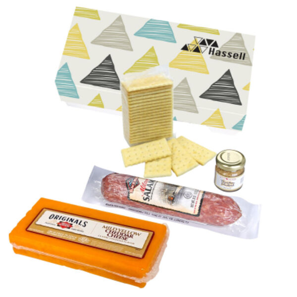 Charcuterie Gourmet Meat & Cheese Sampler Set In Gift Box Thumbnail