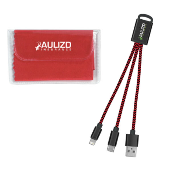 Braided Charging Buddy & Micro Fiber Cloth Set Thumbnail