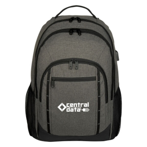 Reagan Heathered Laptop Backpack Thumbnail