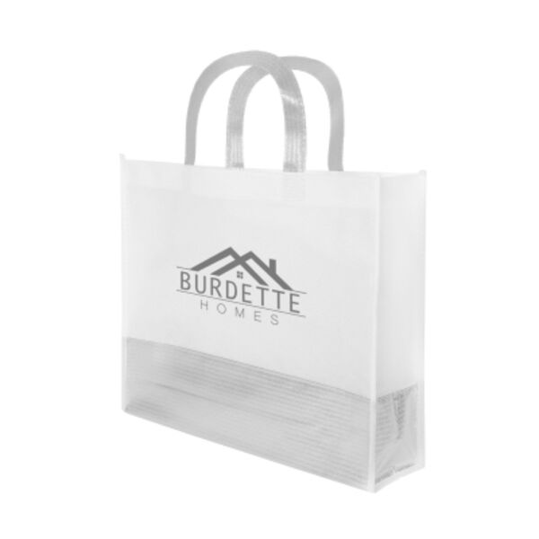Flair Metallic Accent Non-Woven Tote Bag Thumbnail