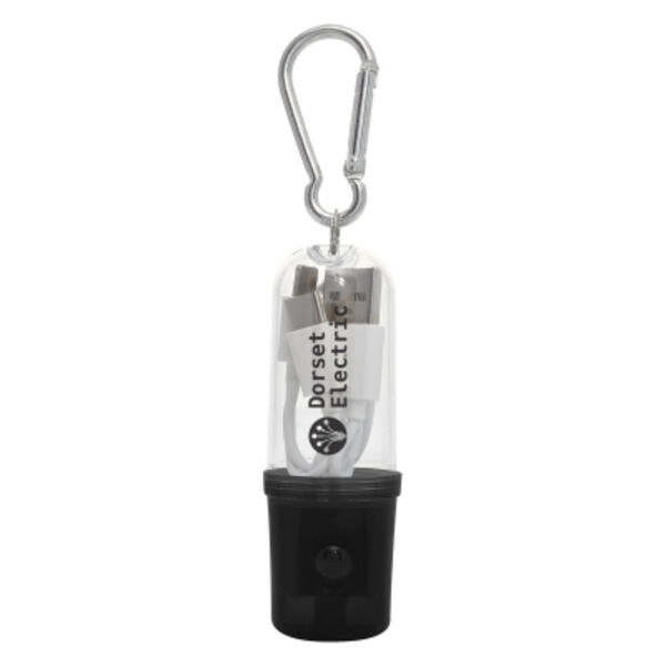3-In-1 Charging Cable With Flashlight Case Thumbnail