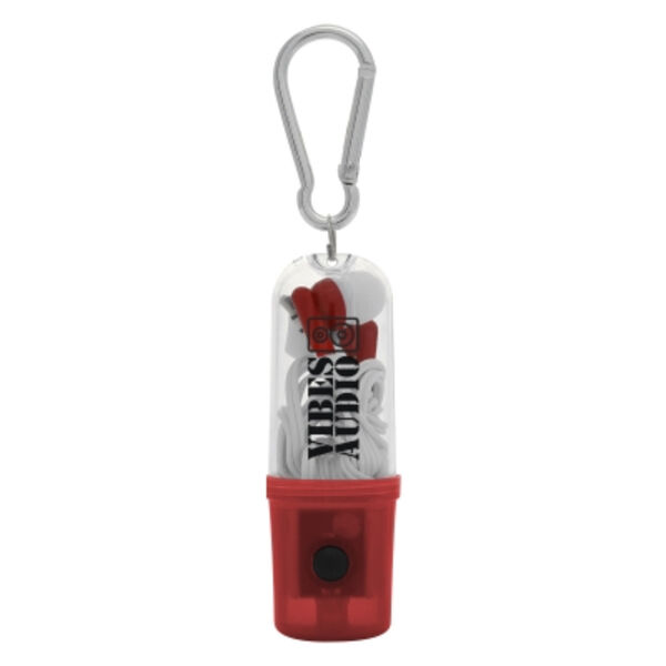 Earbuds With Flashlight Case Thumbnail
