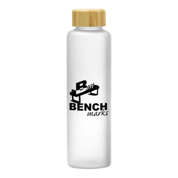 20 Oz. Belle Glass Bottle With Bamboo Lid Thumbnail