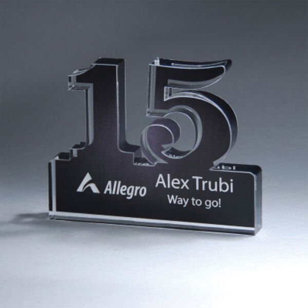 Freestanding 15 Year Anniversary Award Thumbnail