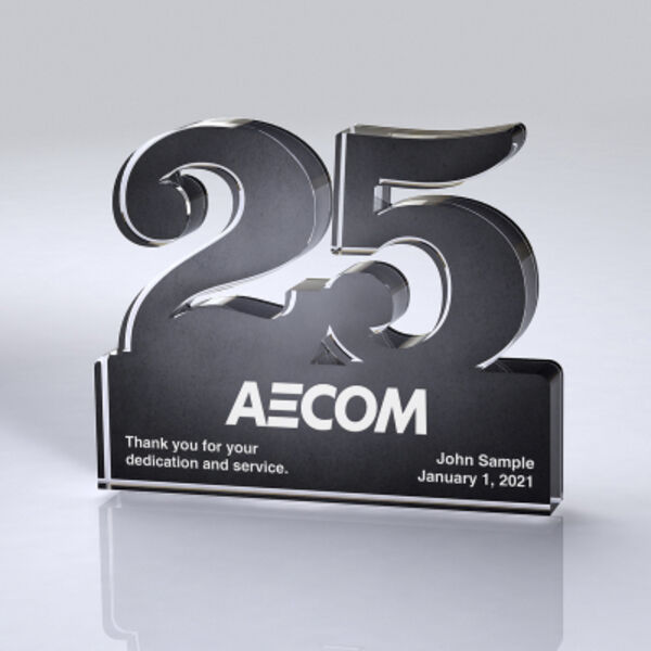 Freestanding 25 Year Anniversary Award Thumbnail