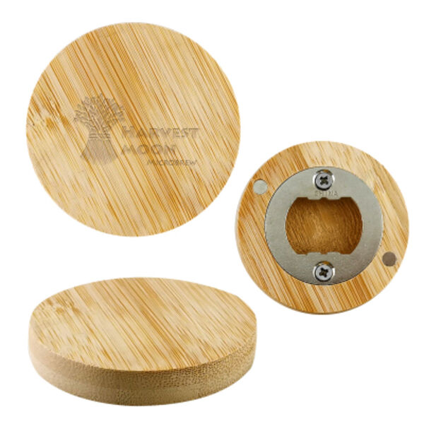 Bamboo Bottle Opener Magnet Thumbnail