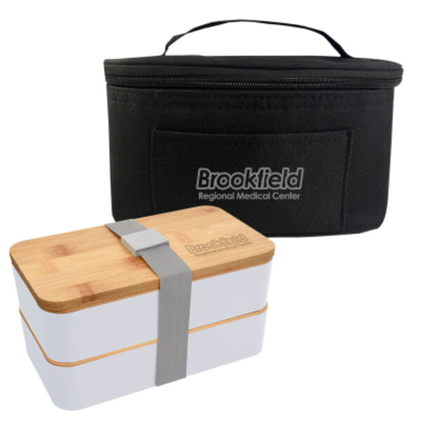 Stackable Bento Box With Insulated Carrying Case Thumbnail