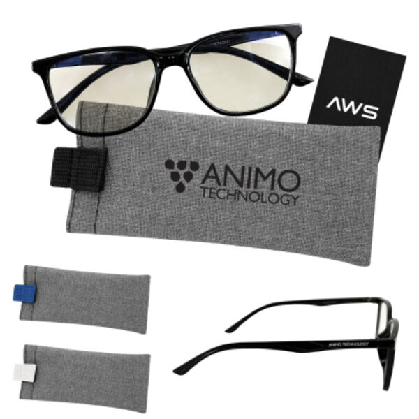 AWS Blue Light Blocking Glasses With Pouch Thumbnail