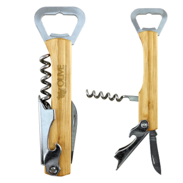 Bamboo 4-In-1 Waiter's Knife Thumbnail
