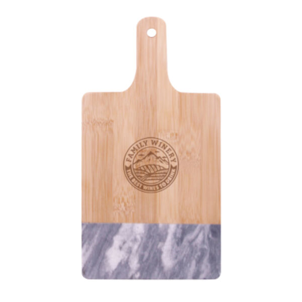 Black Marble & Bamboo Cutting Board Thumbnail