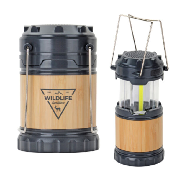 Bamboo Pop-Up Lantern With Speaker Thumbnail