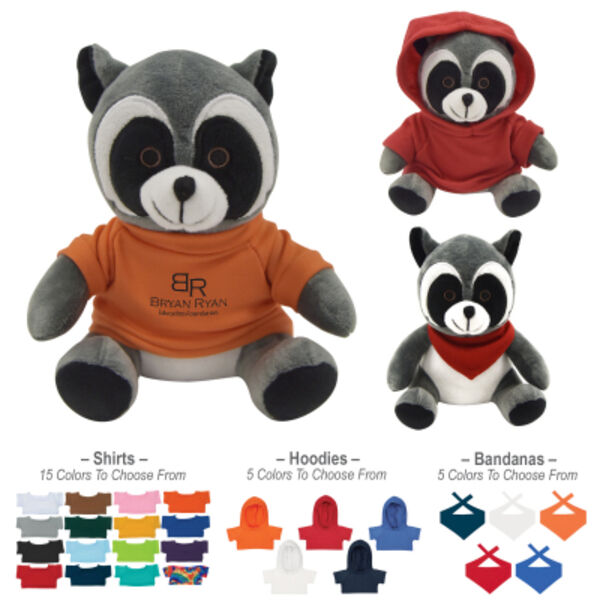 6" Rocco Raccoon Thumbnail