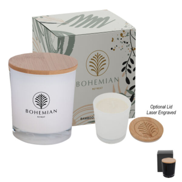 Bamboo Soy Candle With Matching Custom Box Thumbnail