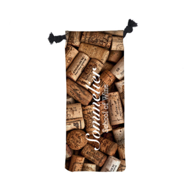 6" W X 15.5" H Wine Drawstring Bag Thumbnail