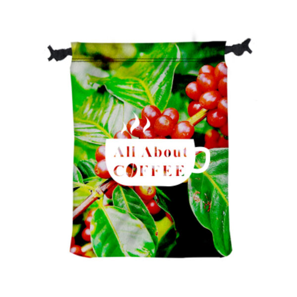 9" W x 12" H Polyester Drawstring Bag Thumbnail