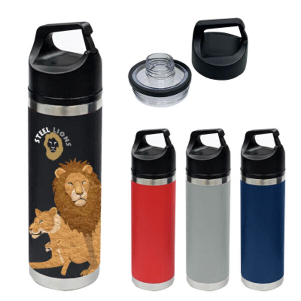 18 Oz. Full Color Davenport Stainless Steel Bottle Thumbnail