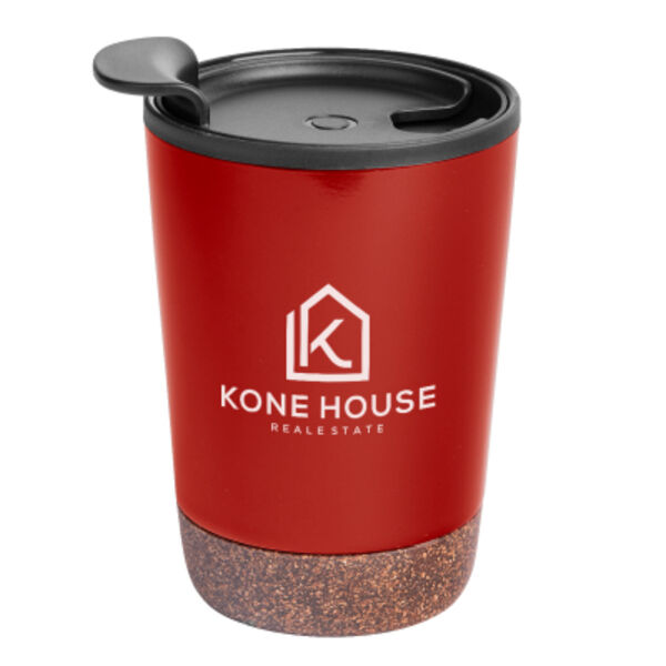 10 Oz. Stainless Steel Zoe Tumbler With Cork Base Thumbnail